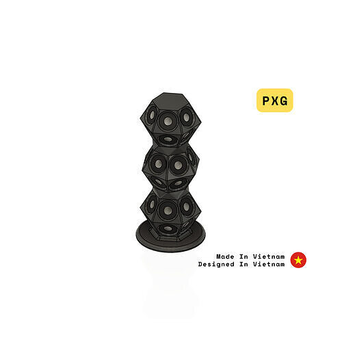 3D Scan Pyramid Tower Marker Free 3D print model