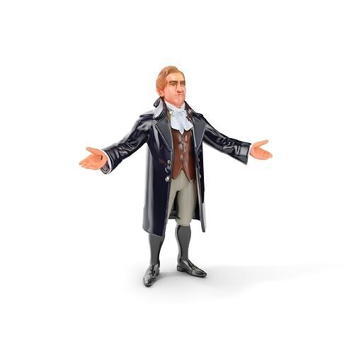 Victorian Gentleman Character Rigged and Animated for Games Low-poly 3D model