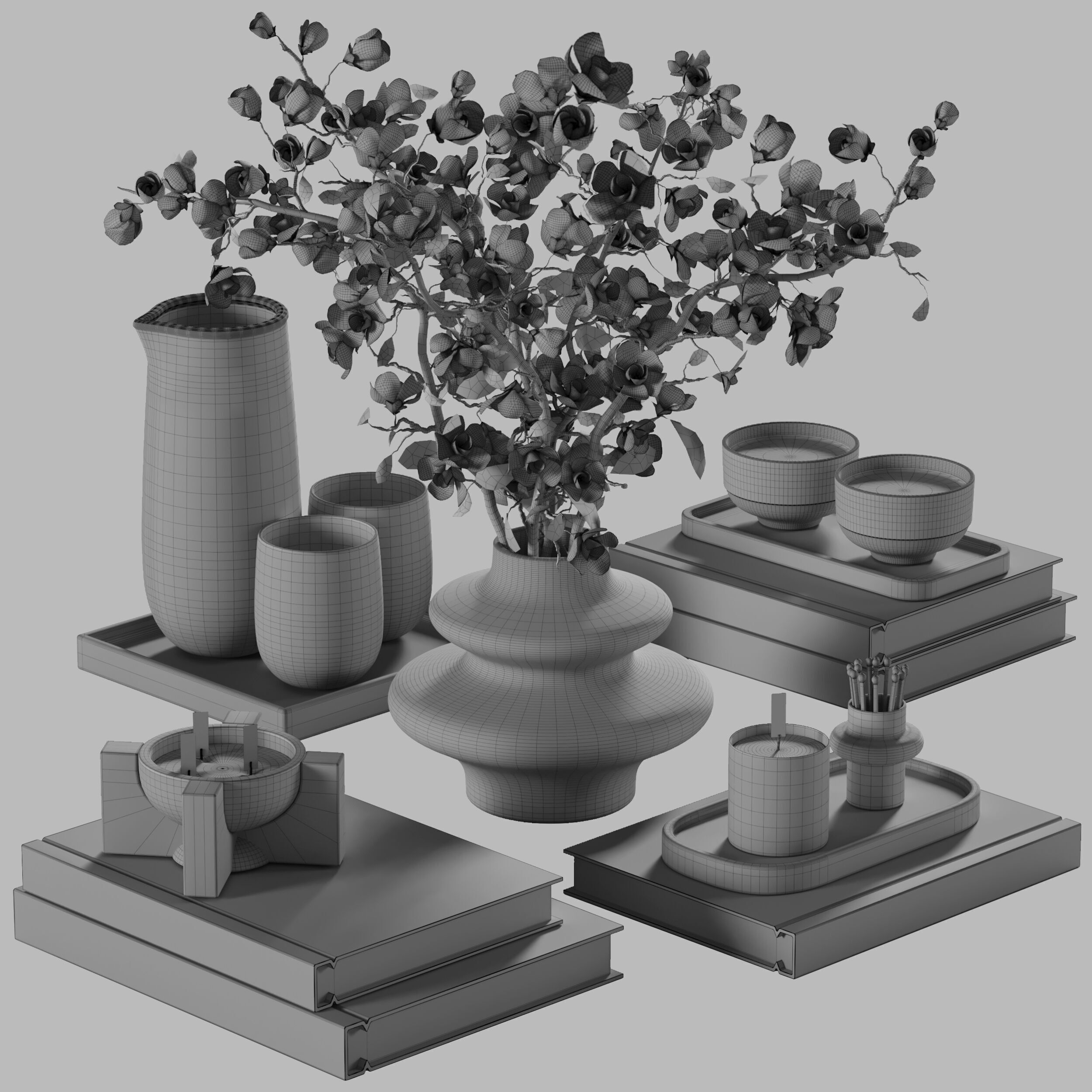 Decorative Set 36 3D model_6