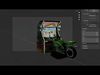 Urban Neon Moto Arcade Racer    MOTORUSH   Street Tagged 3D model_1
