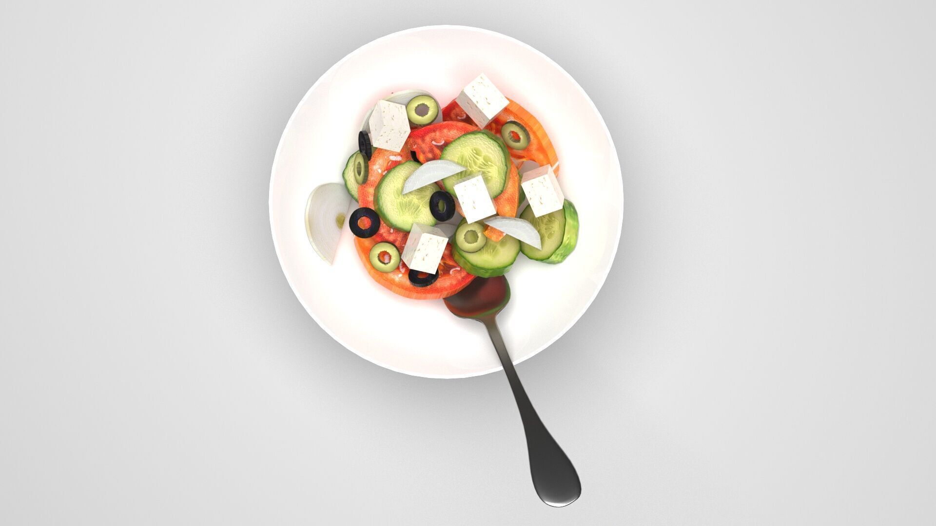 Greek Salad 3D model_5