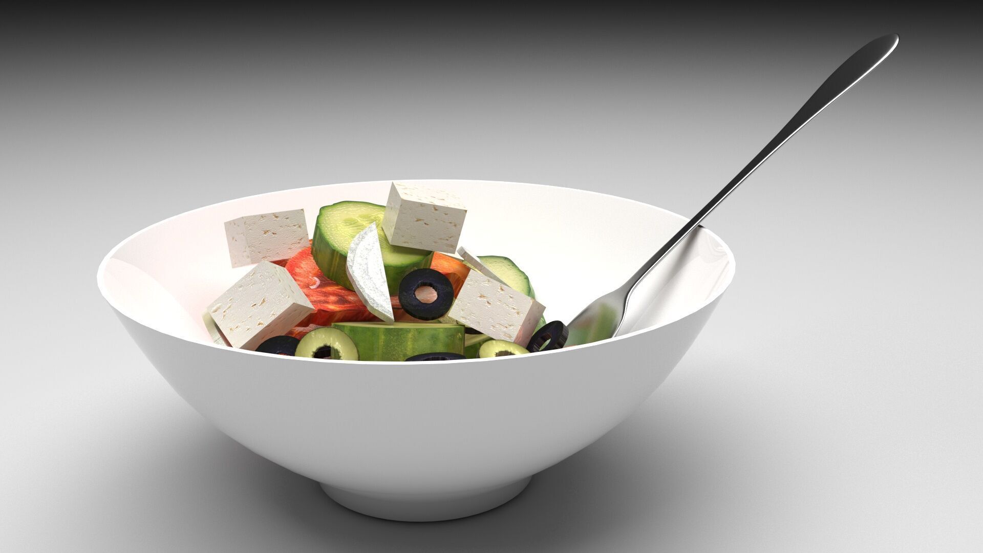 Greek Salad 3D model_3