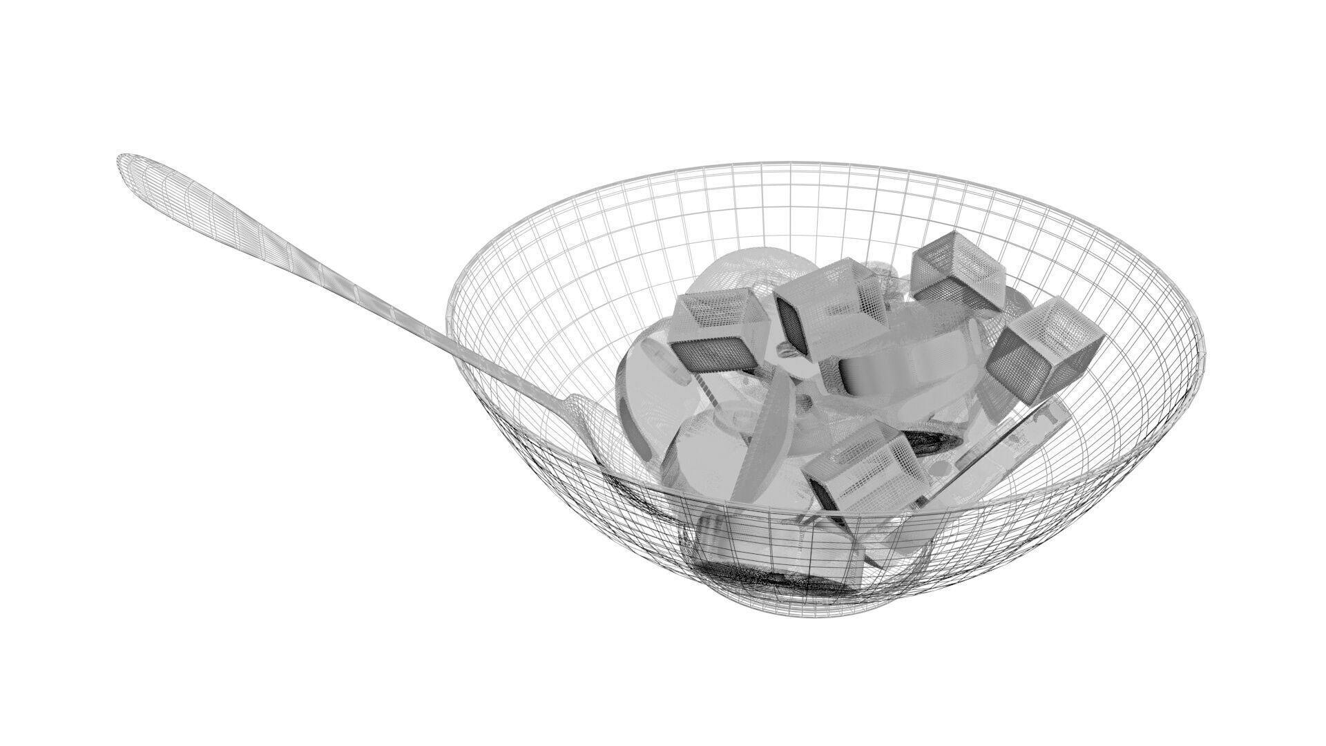 Greek Salad 3D model_23