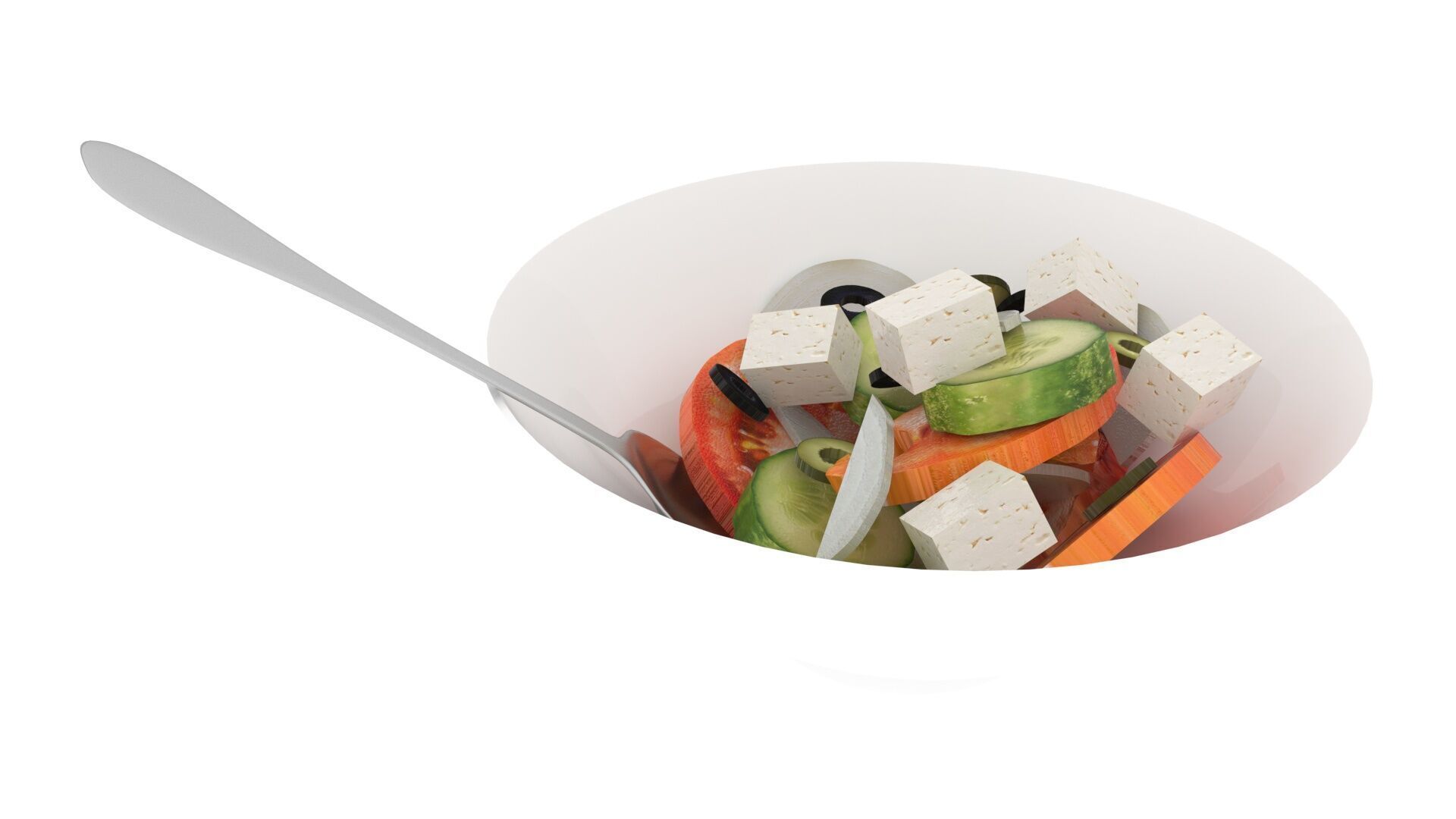 Greek Salad 3D model_11