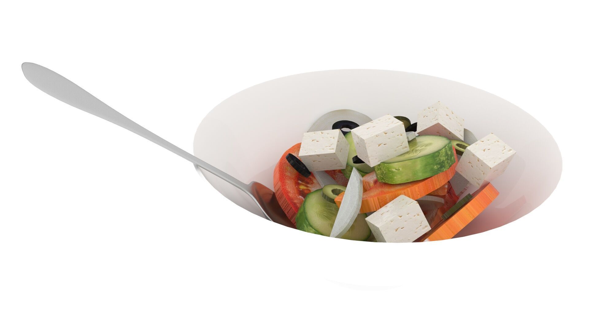 Greek Salad 3D model_16