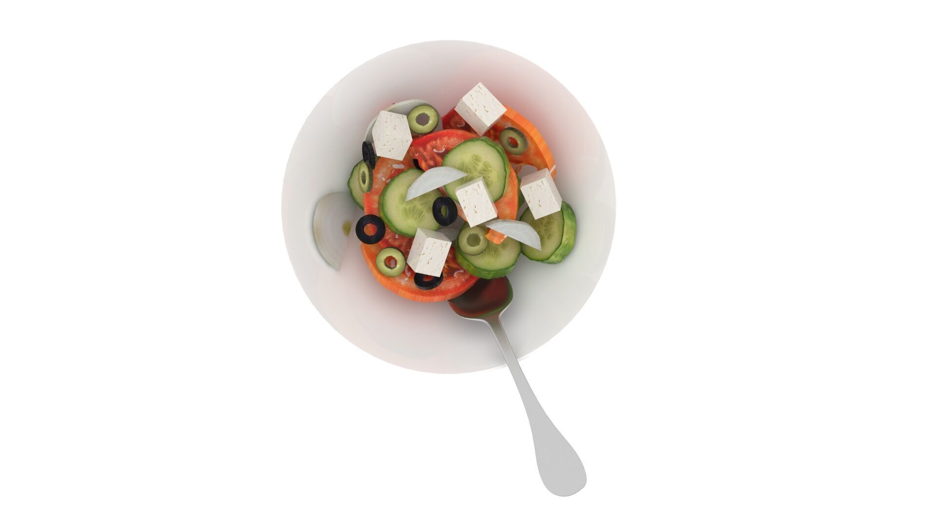 Greek Salad 3D model_14