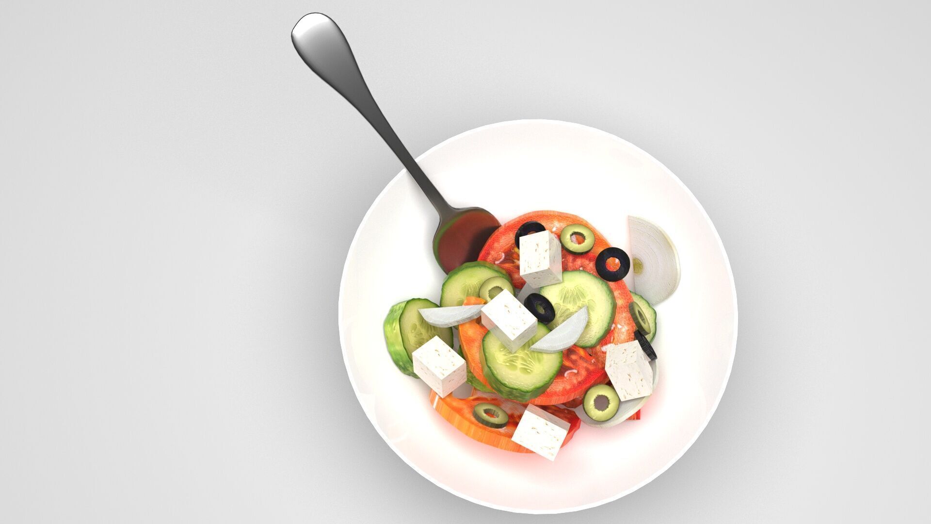 Greek Salad 3D model_1