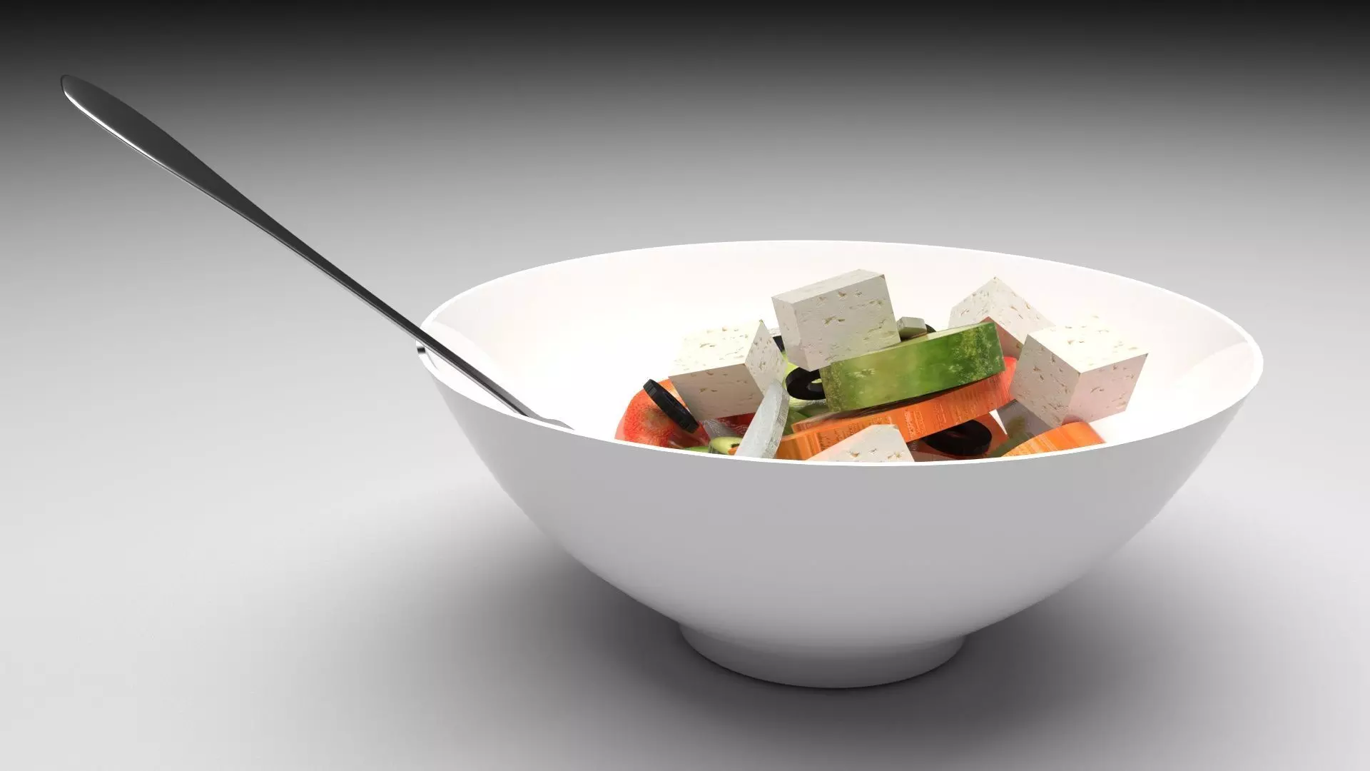 Greek Salad 3D model_0