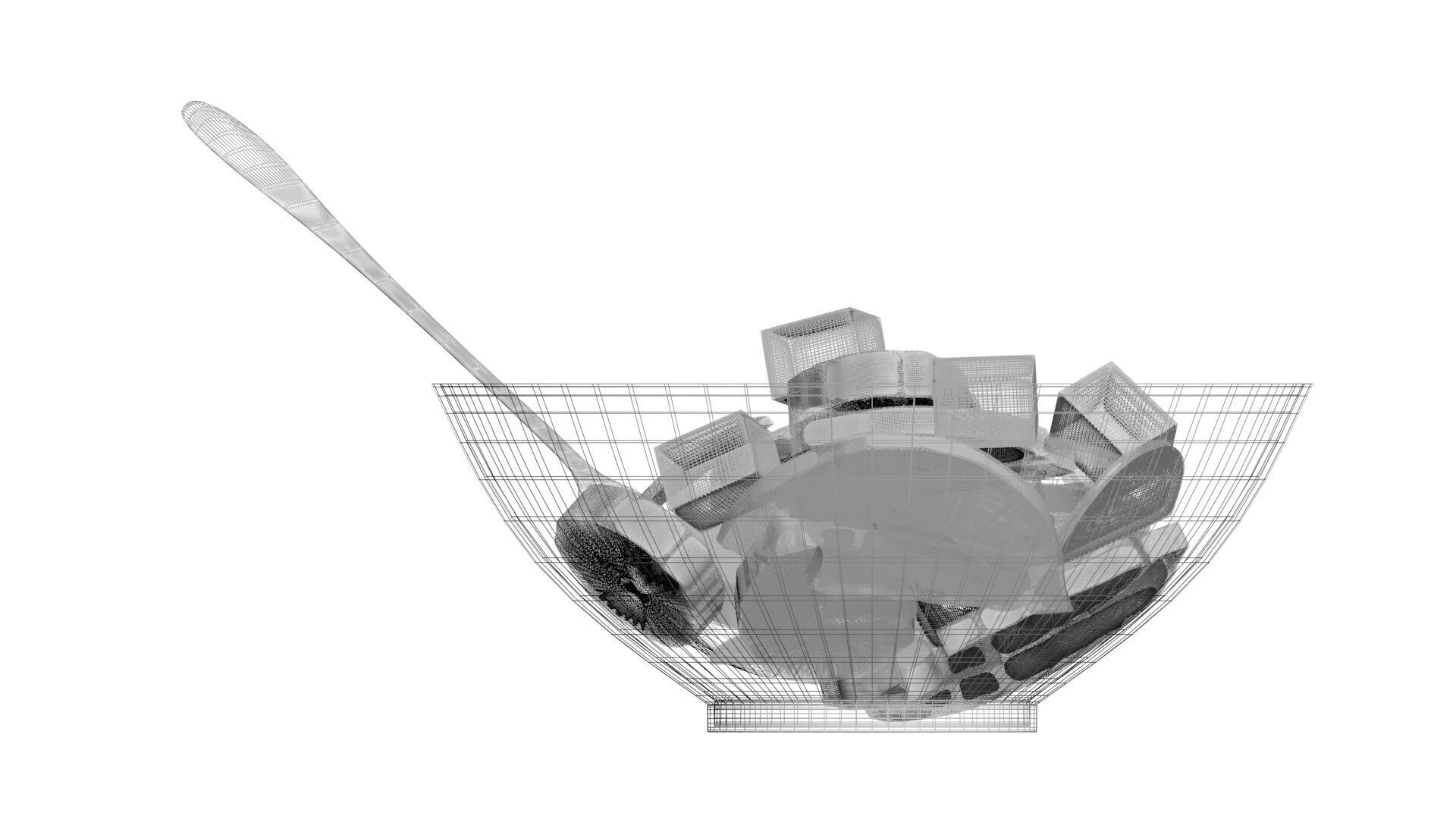 Greek Salad 3D model_30