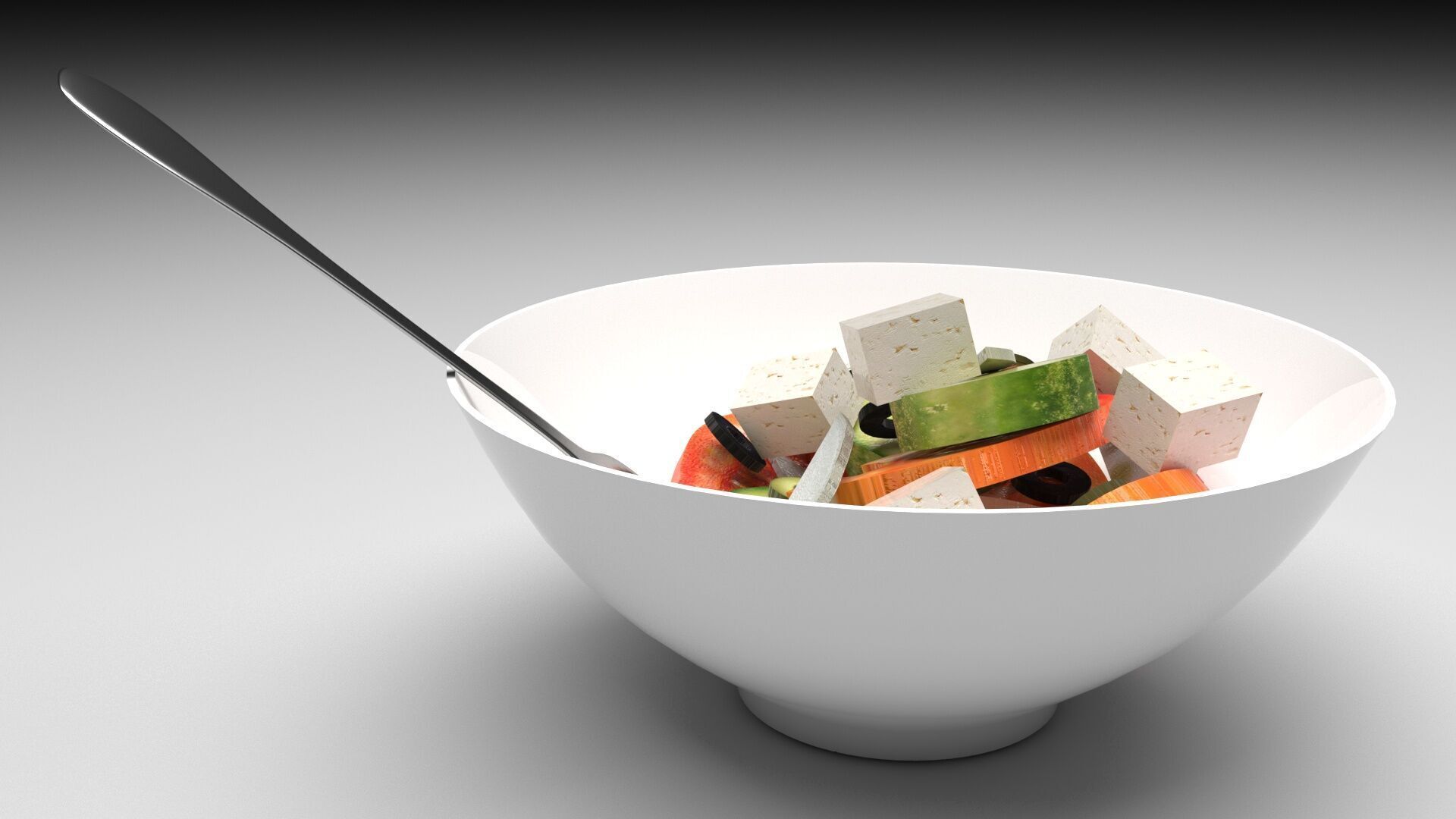 Greek Salad 3D model_8