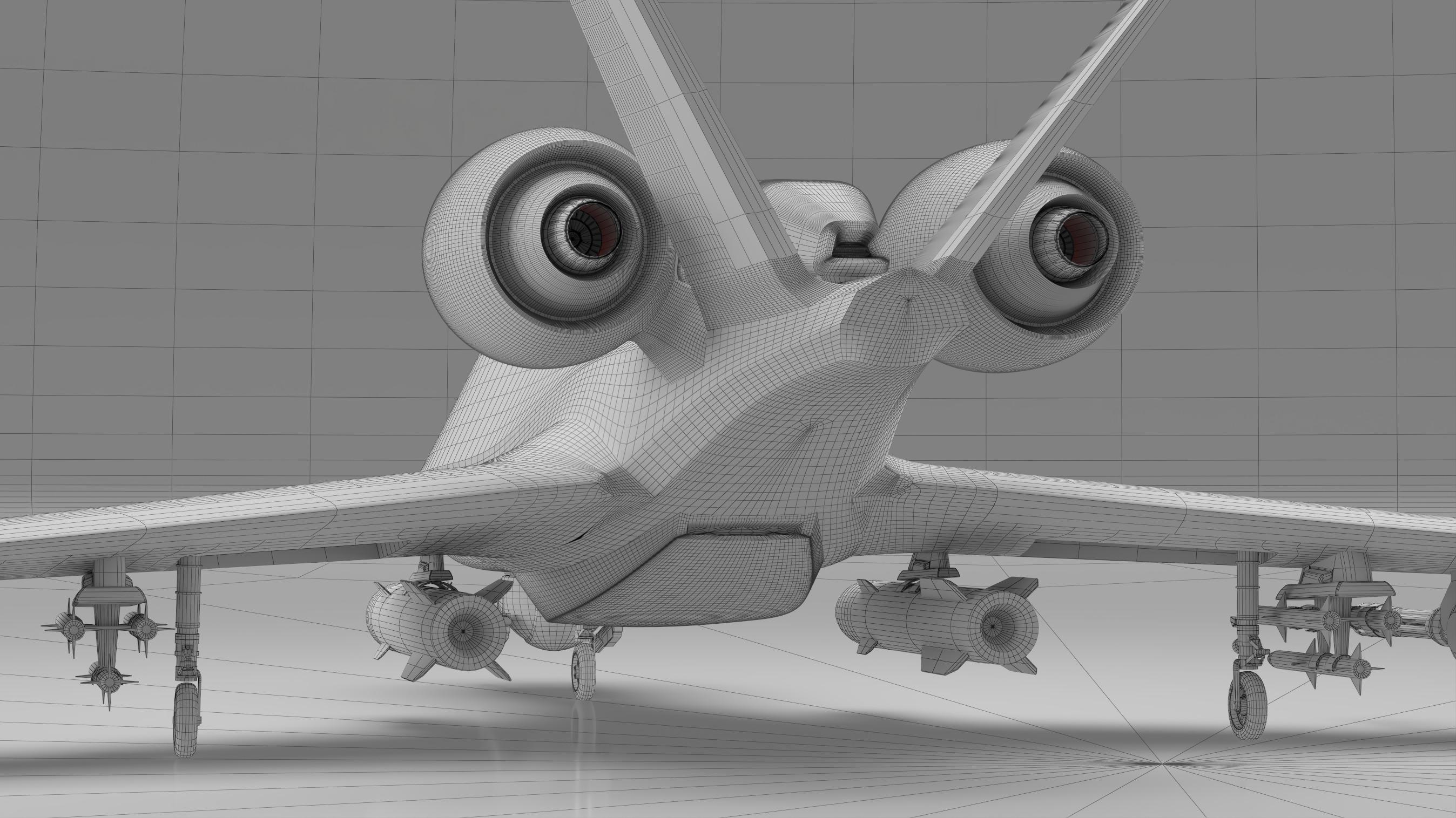 Future Drone Global Hawk  GI 3D model  Low-poly 3D model_13