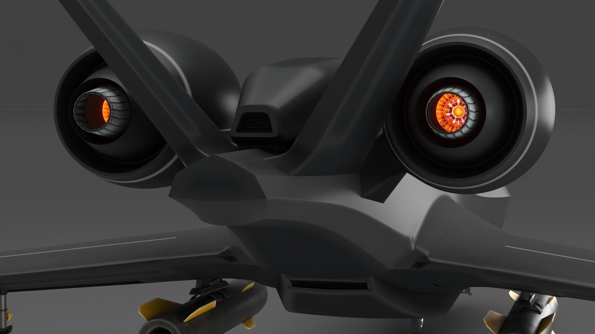 Future Drone Global Hawk  GI 3D model  Low-poly 3D model_8