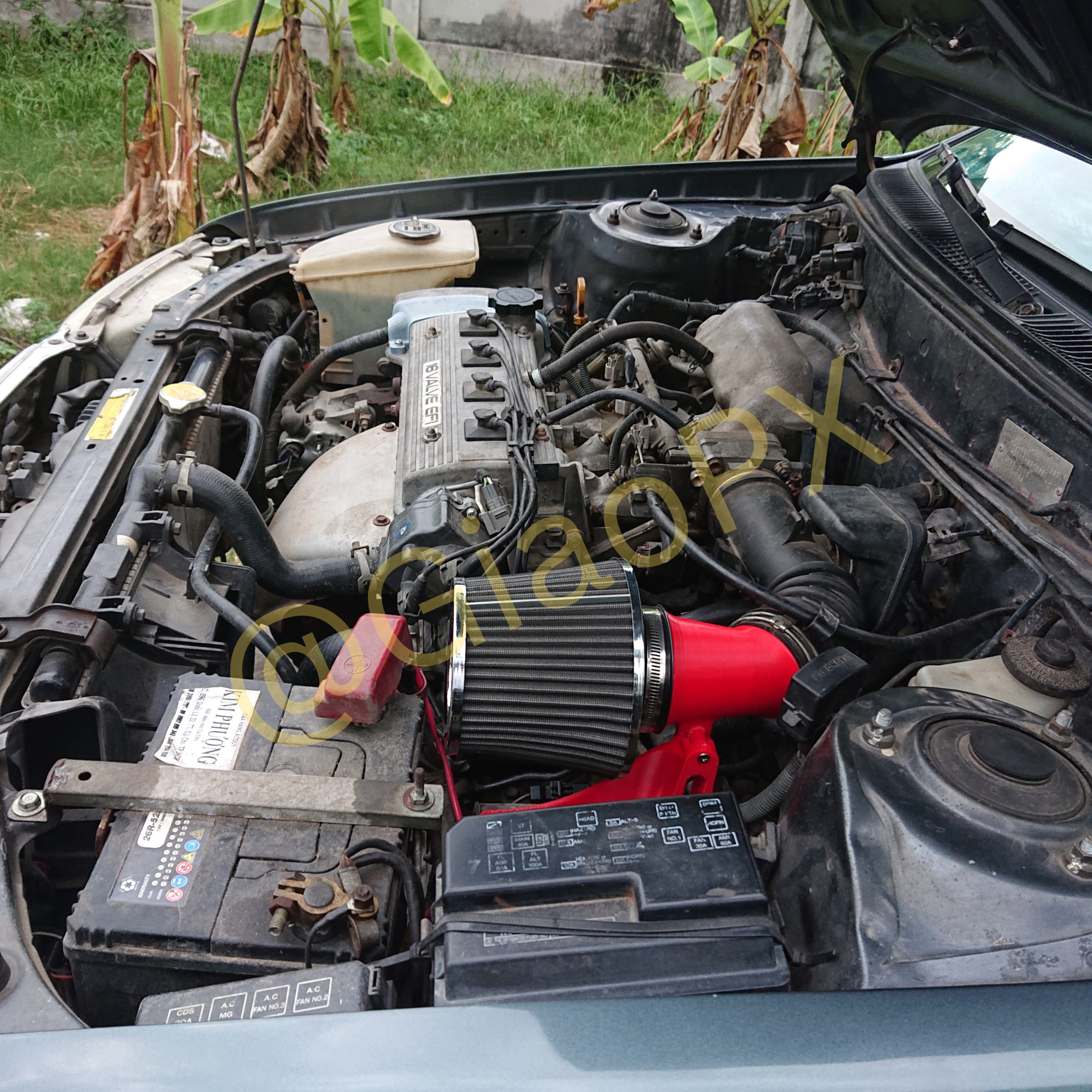 Toyota Corolla Corona 4AFE Pod Filter kit 3D print model_10