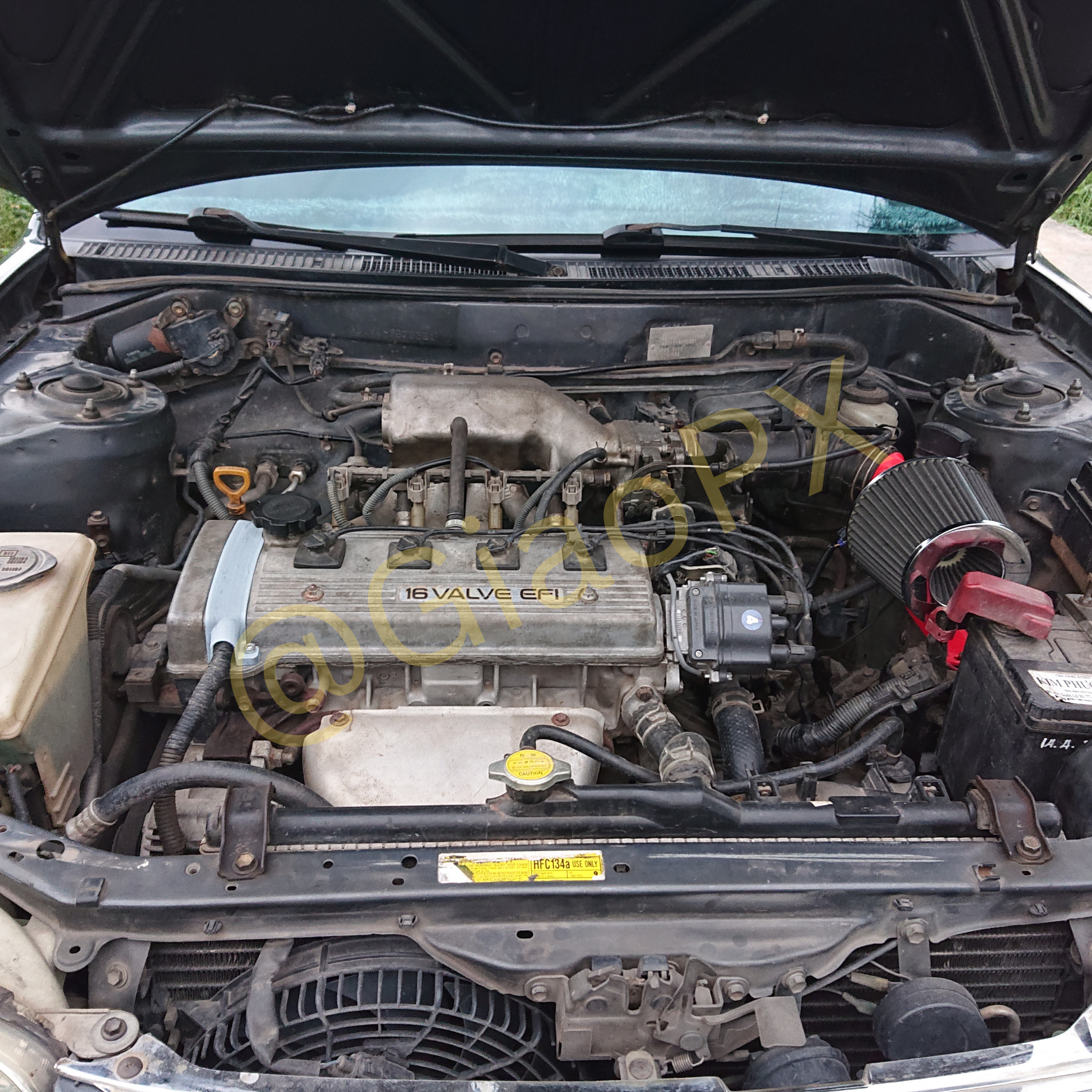 Toyota Corolla Corona 4AFE Pod Filter kit 3D print model_8