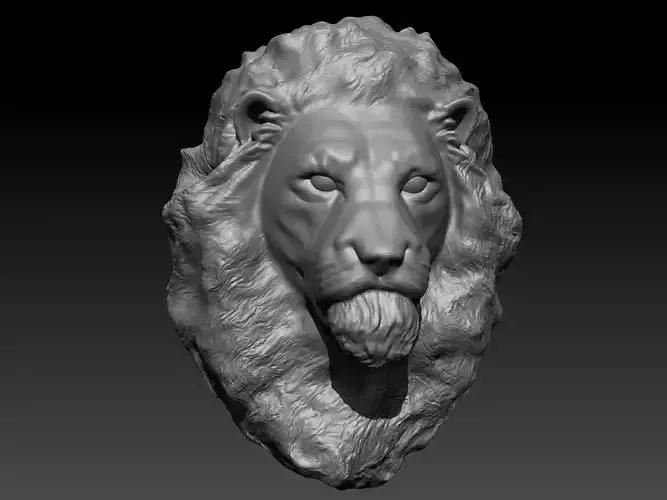 Lion head Sculpture