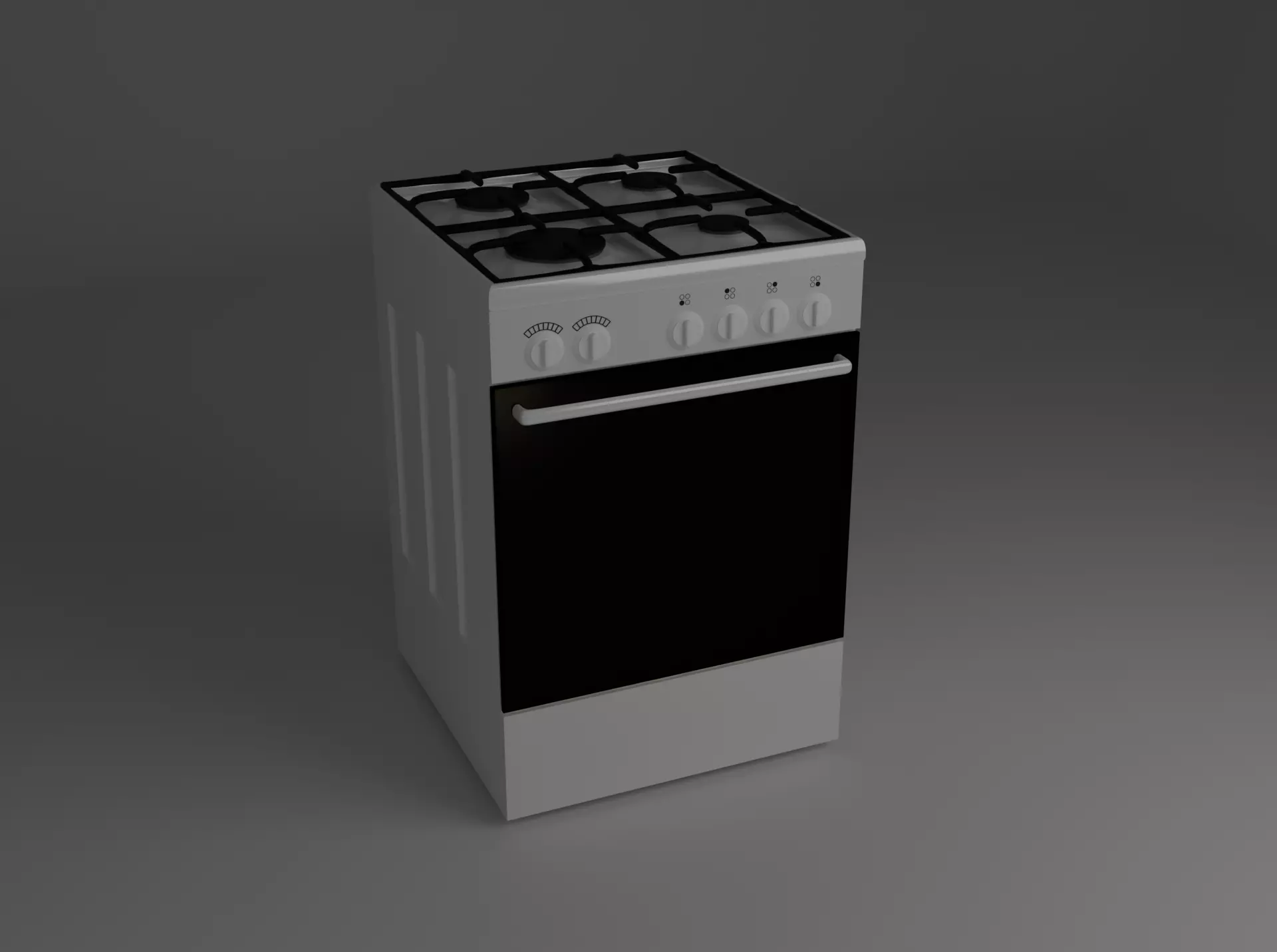 gas range 3D model_0