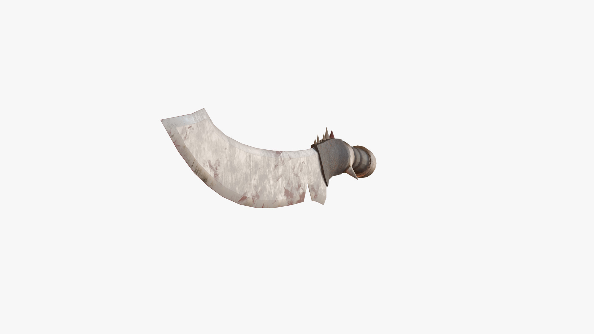 Post-Apocalyptic Machete Low-poly 3D model_6