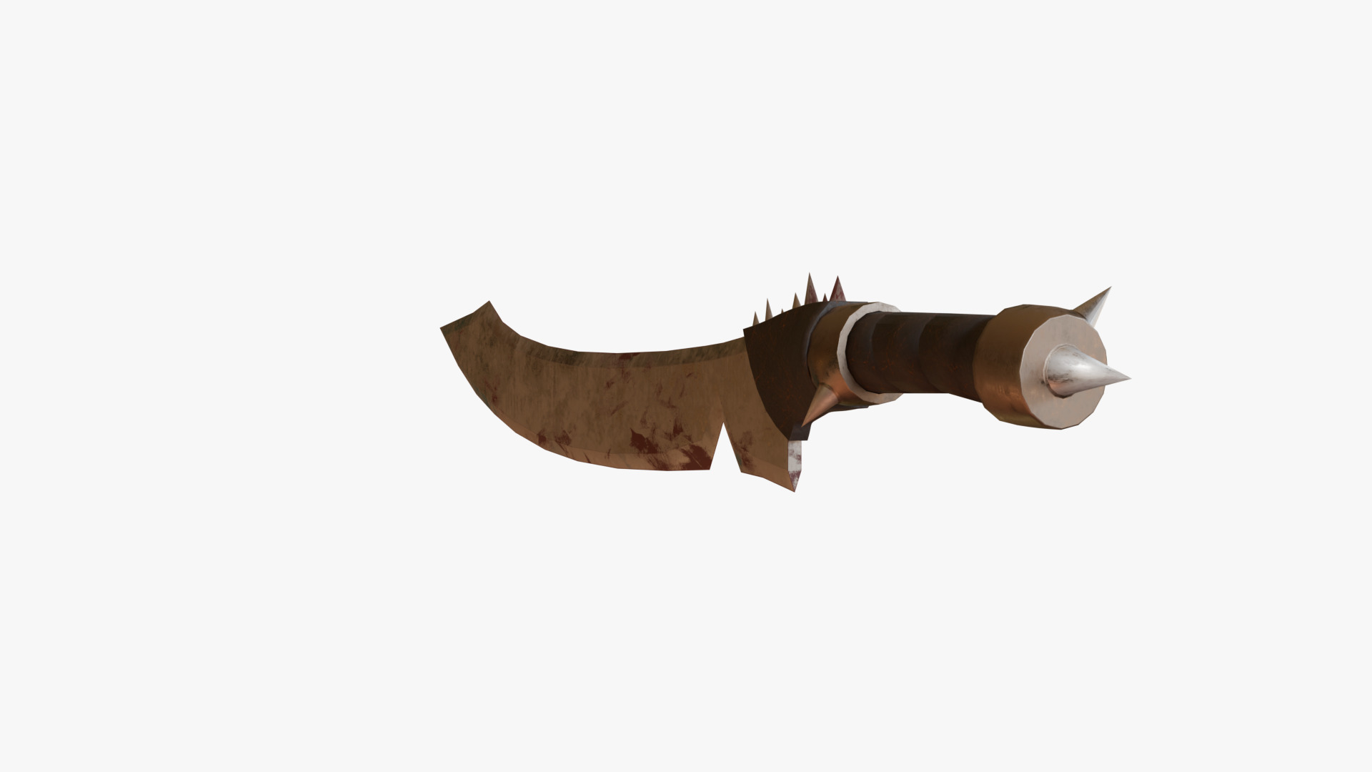 Post-Apocalyptic Machete Low-poly 3D model_5