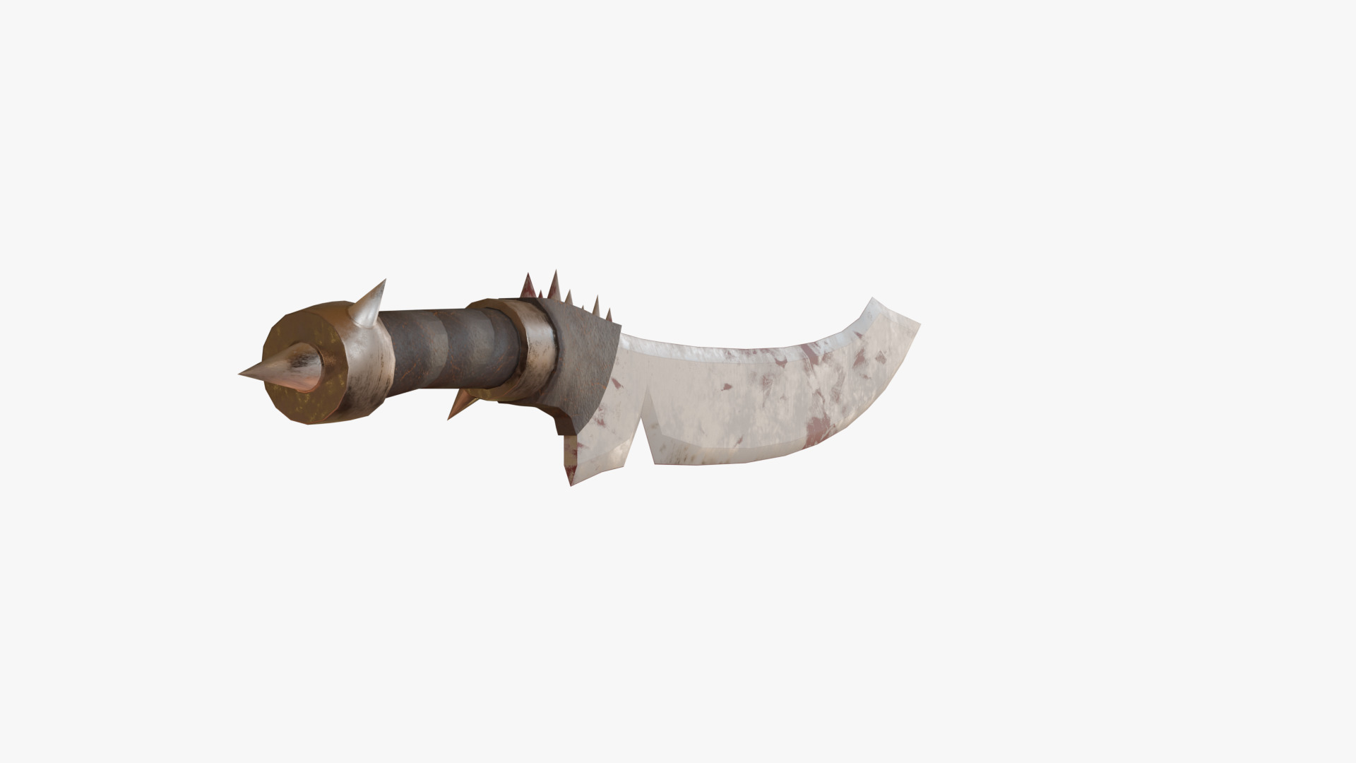 Post-Apocalyptic Machete Low-poly 3D model_4