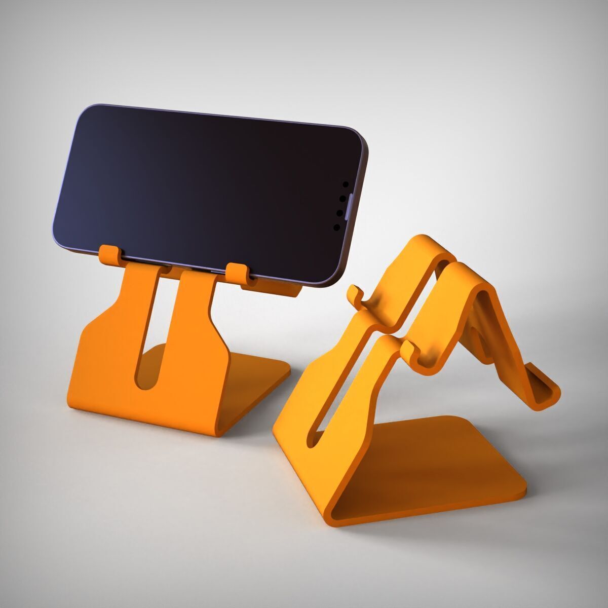 Dual Position Stand for Smartphones 3D print model_12