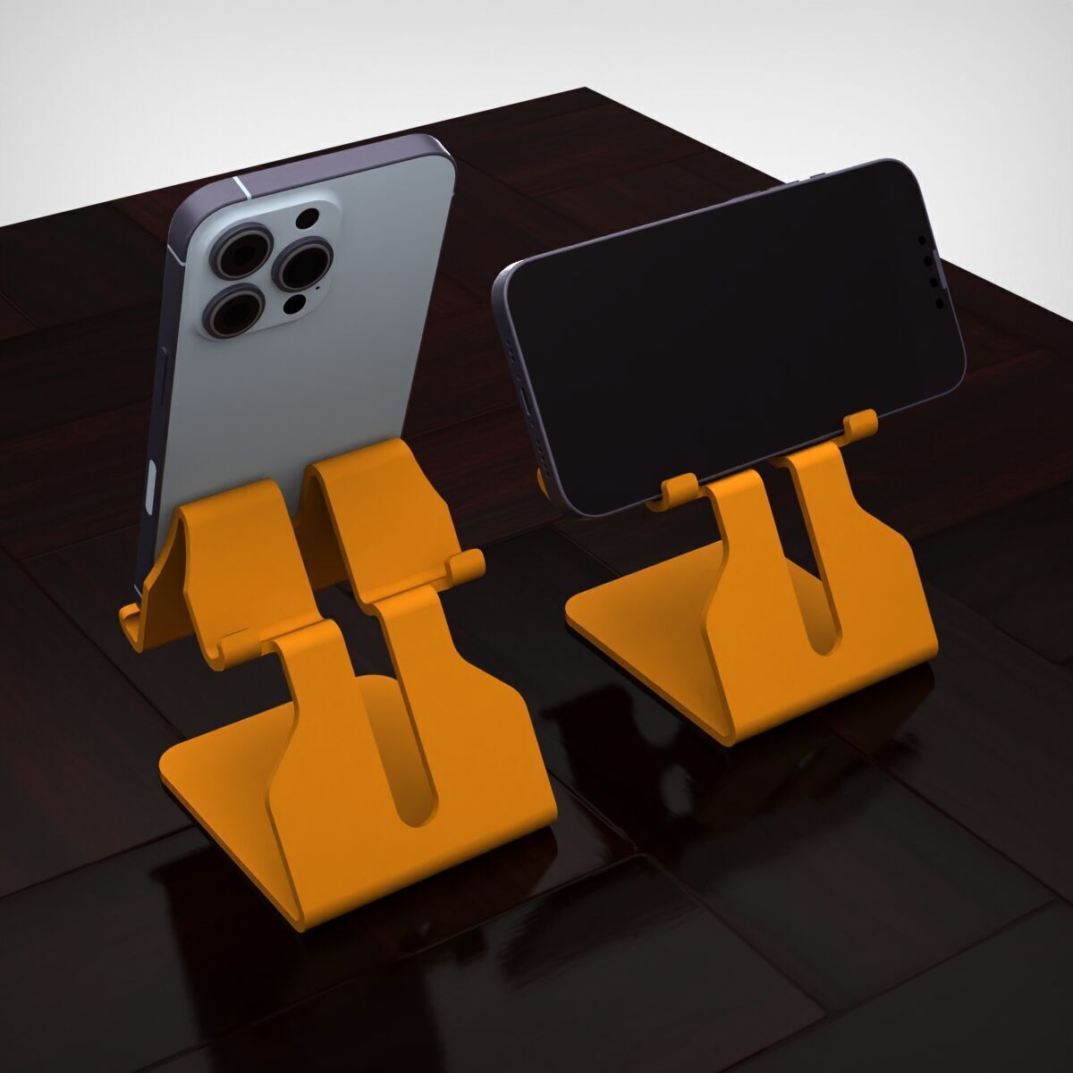 Dual Position Stand for Smartphones 3D print model_8