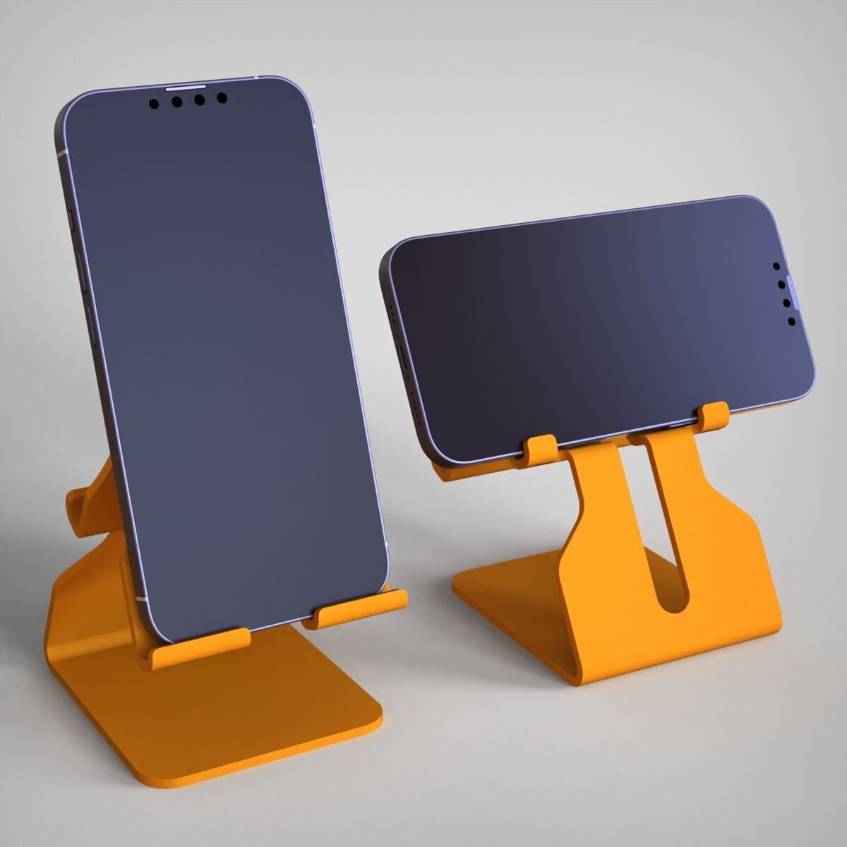 Dual Position Stand for Smartphones 3D print model_2