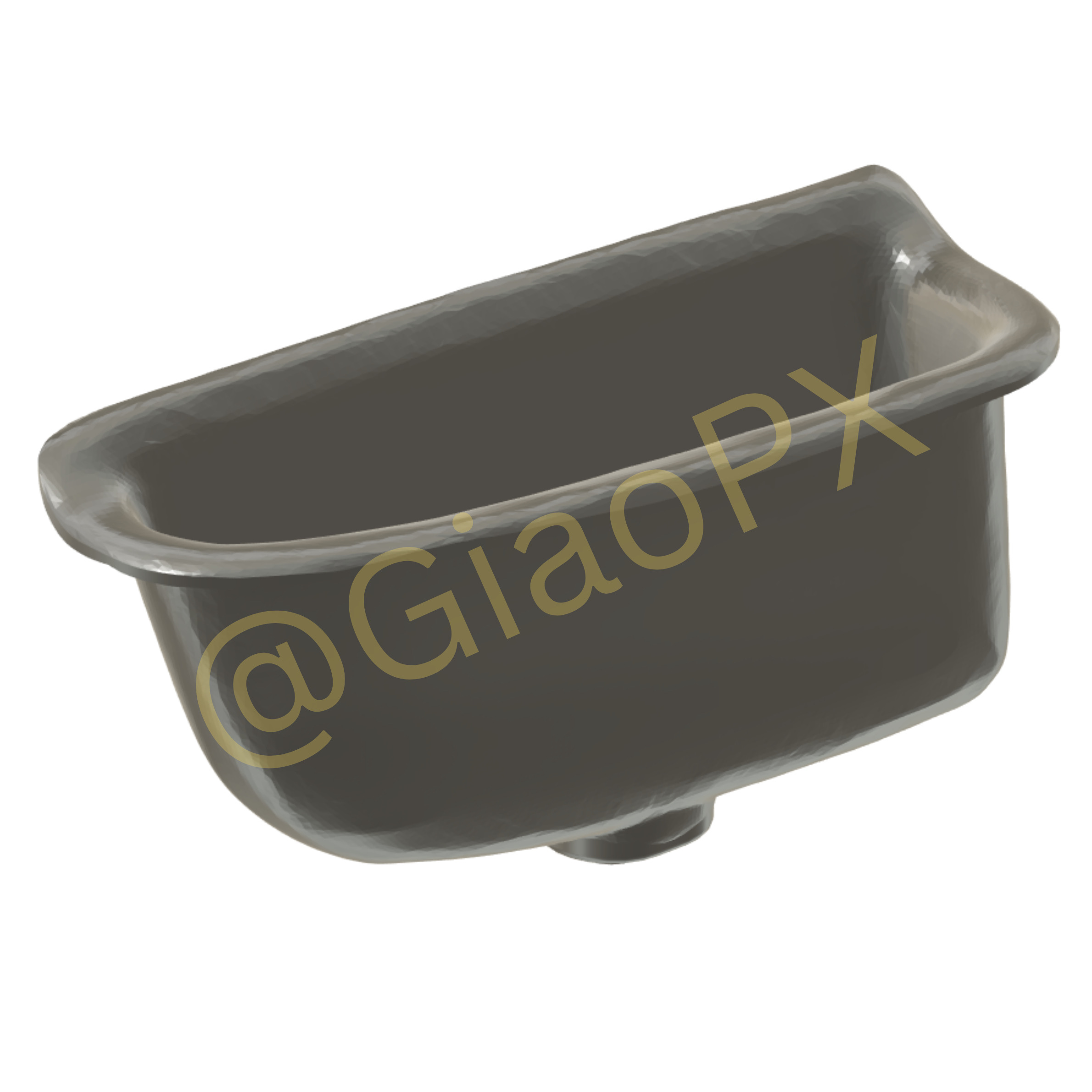 Subaru Impreza GC8 Door Handle 3D Scanned Model 3D print model_13