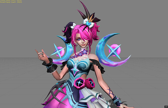 Melisa Umbra Bloom Low-poly 3D model
