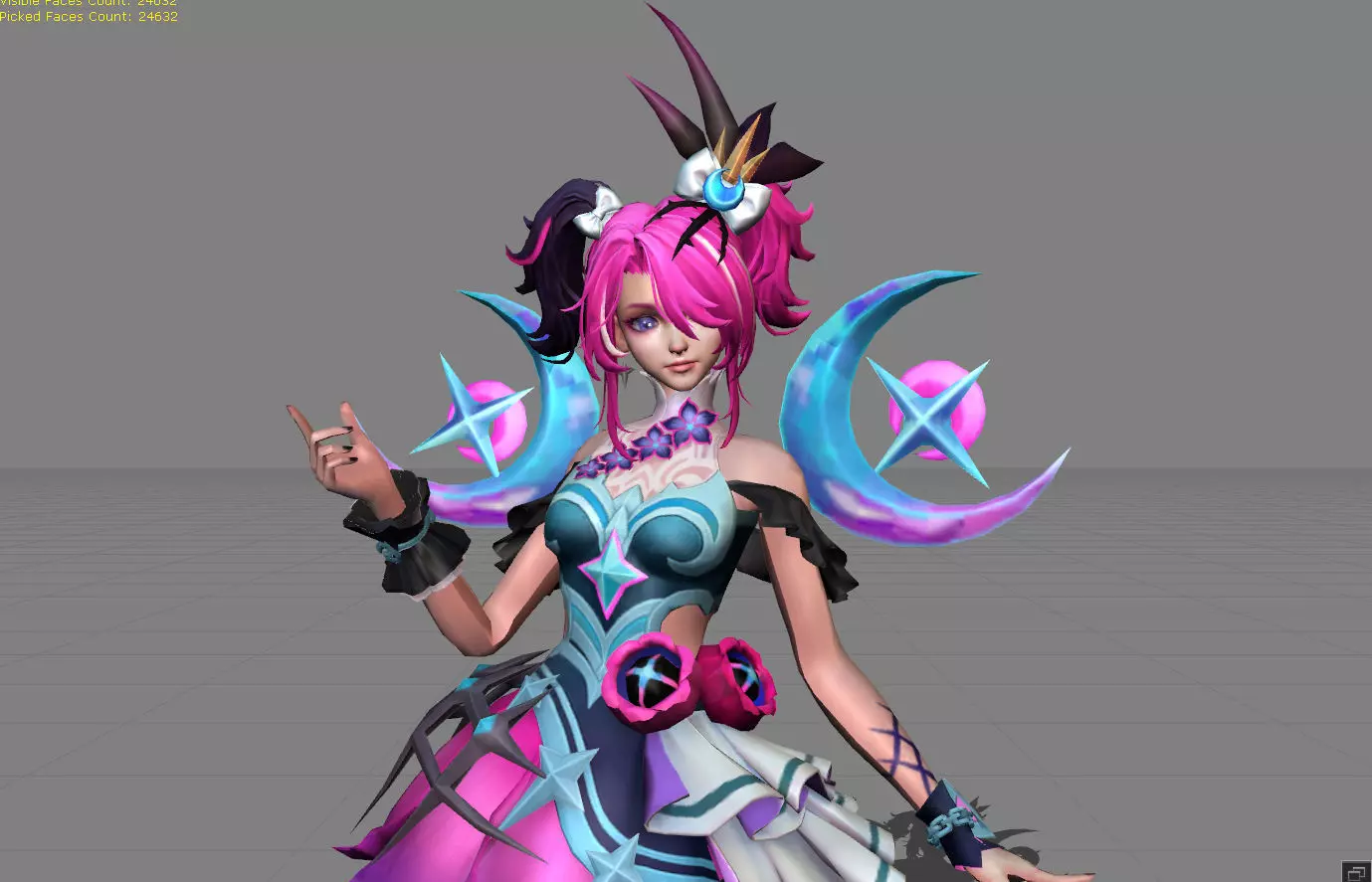 Melisa Umbra Bloom Low-poly 3D model