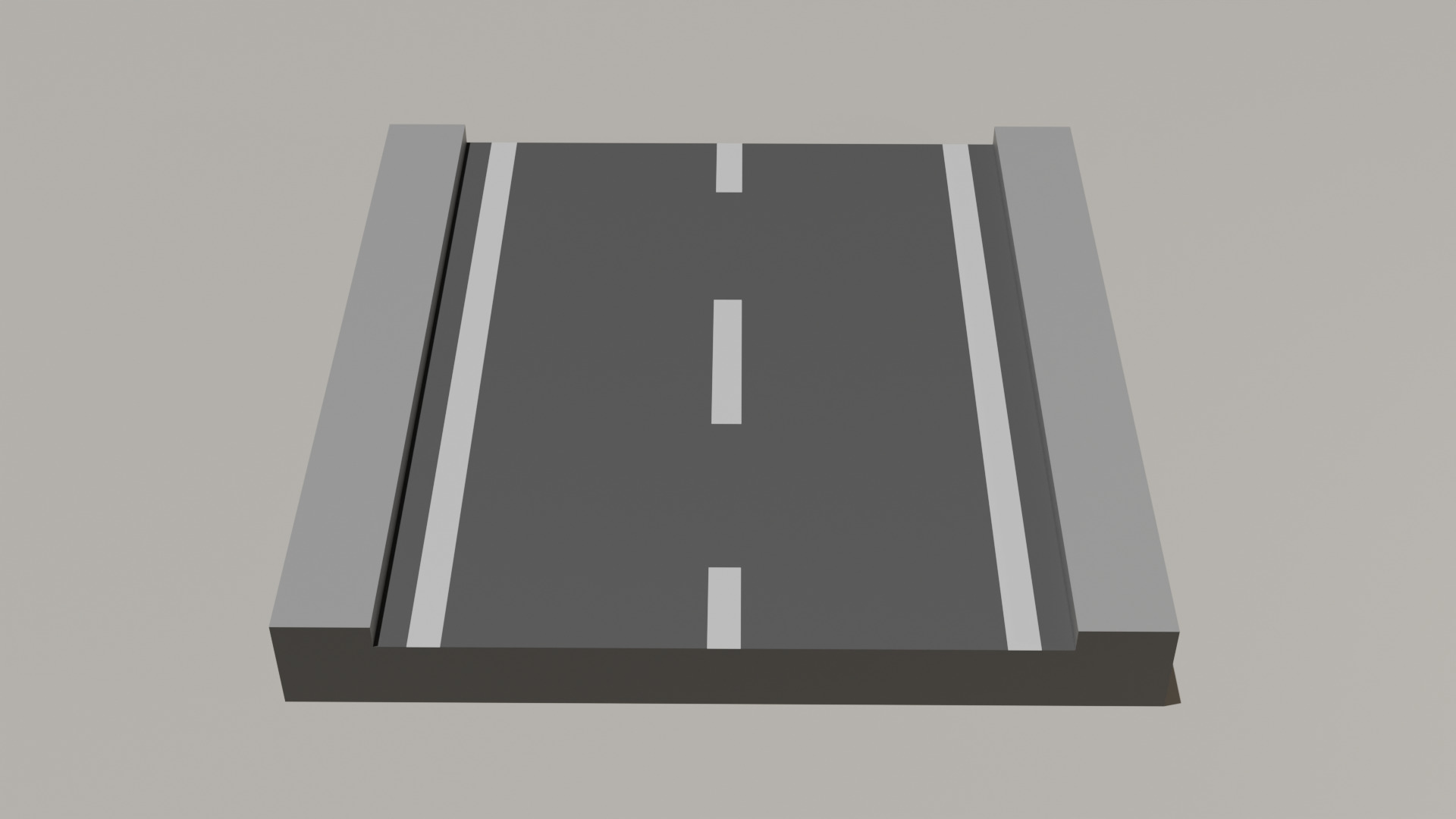 Road Pack Low-poly 3D model_4