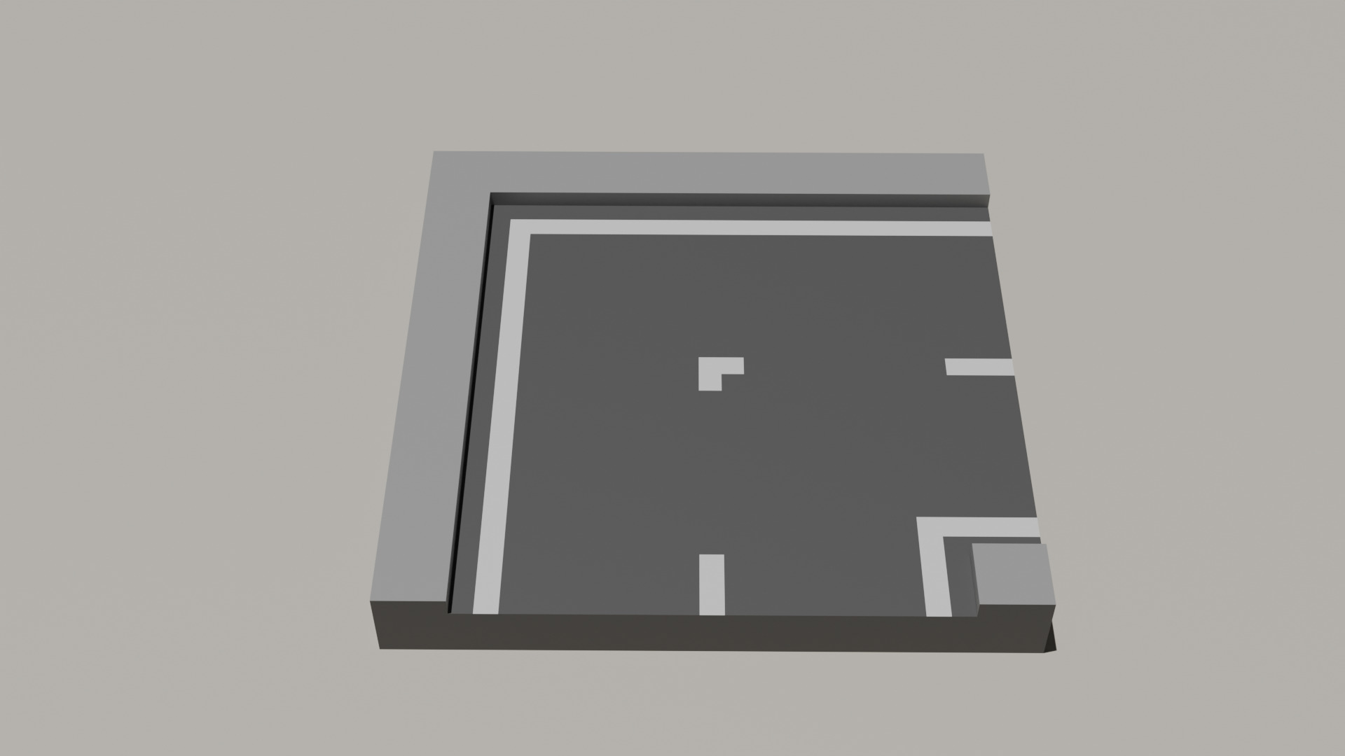 Road Pack Low-poly 3D model_3