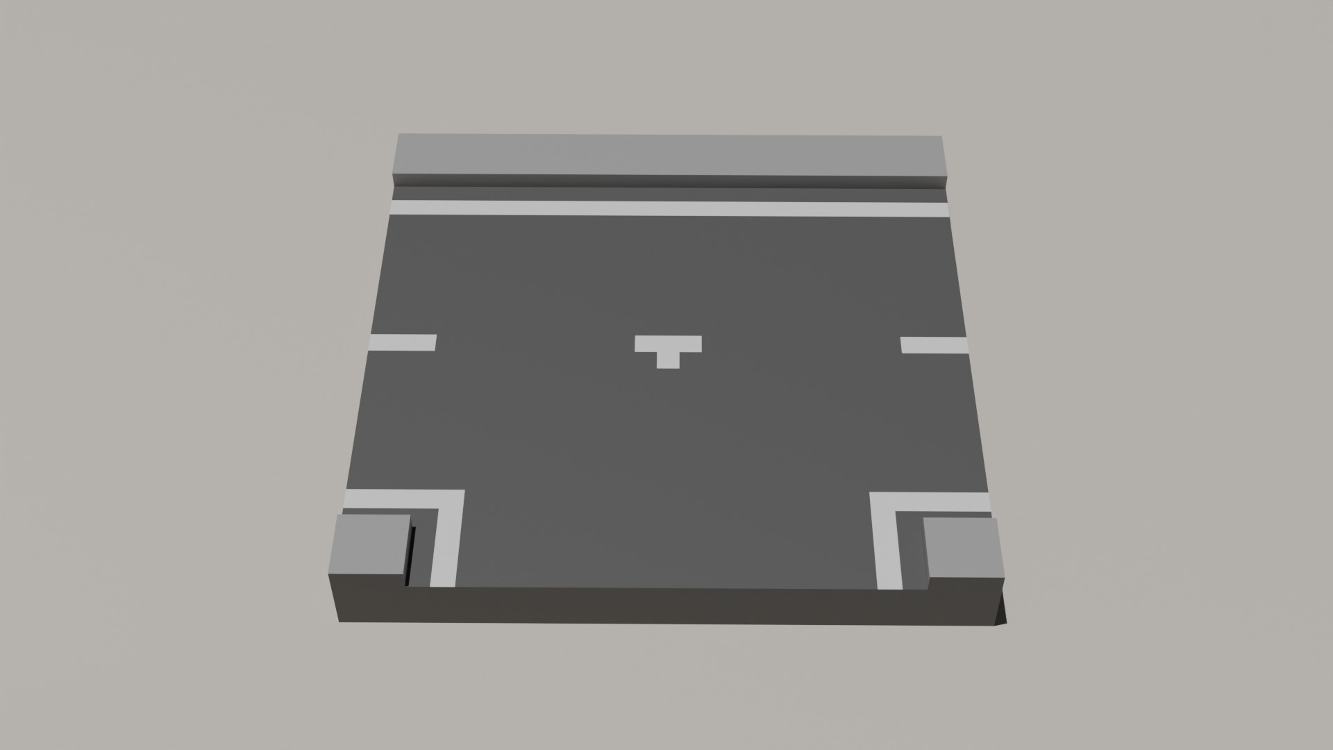 Road Pack Low-poly 3D model_5
