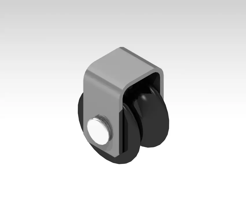 Generic Wheel Roller CAD Model Industrial CATIA STEP IGES 3D print model_0