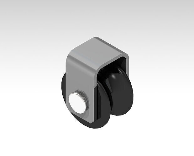Generic Wheel Roller CAD Model Industrial CATIA STEP IGES 3D print model