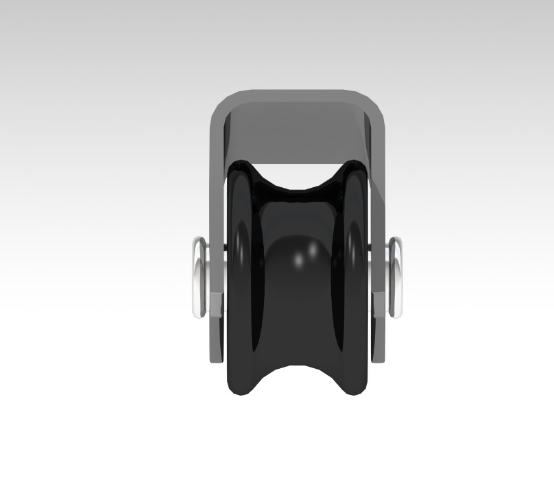 Generic Wheel Roller CAD Model Industrial CATIA STEP IGES 3D print model_2