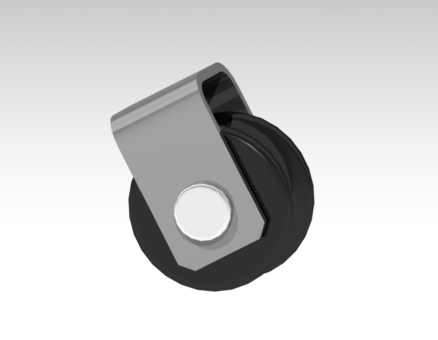 Generic Wheel Roller CAD Model Industrial CATIA STEP IGES 3D print model_3