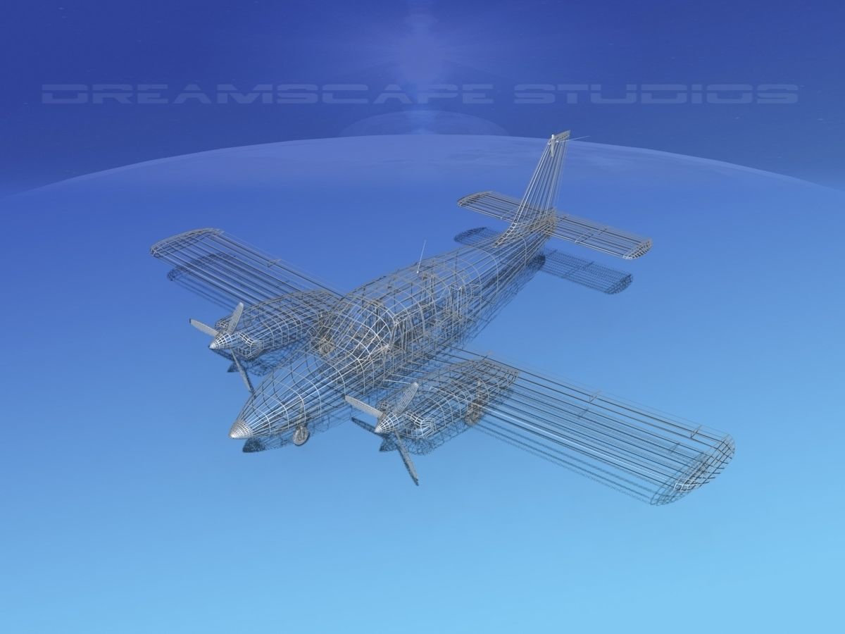 Piper PA-34 Seneca V04 3D model_15