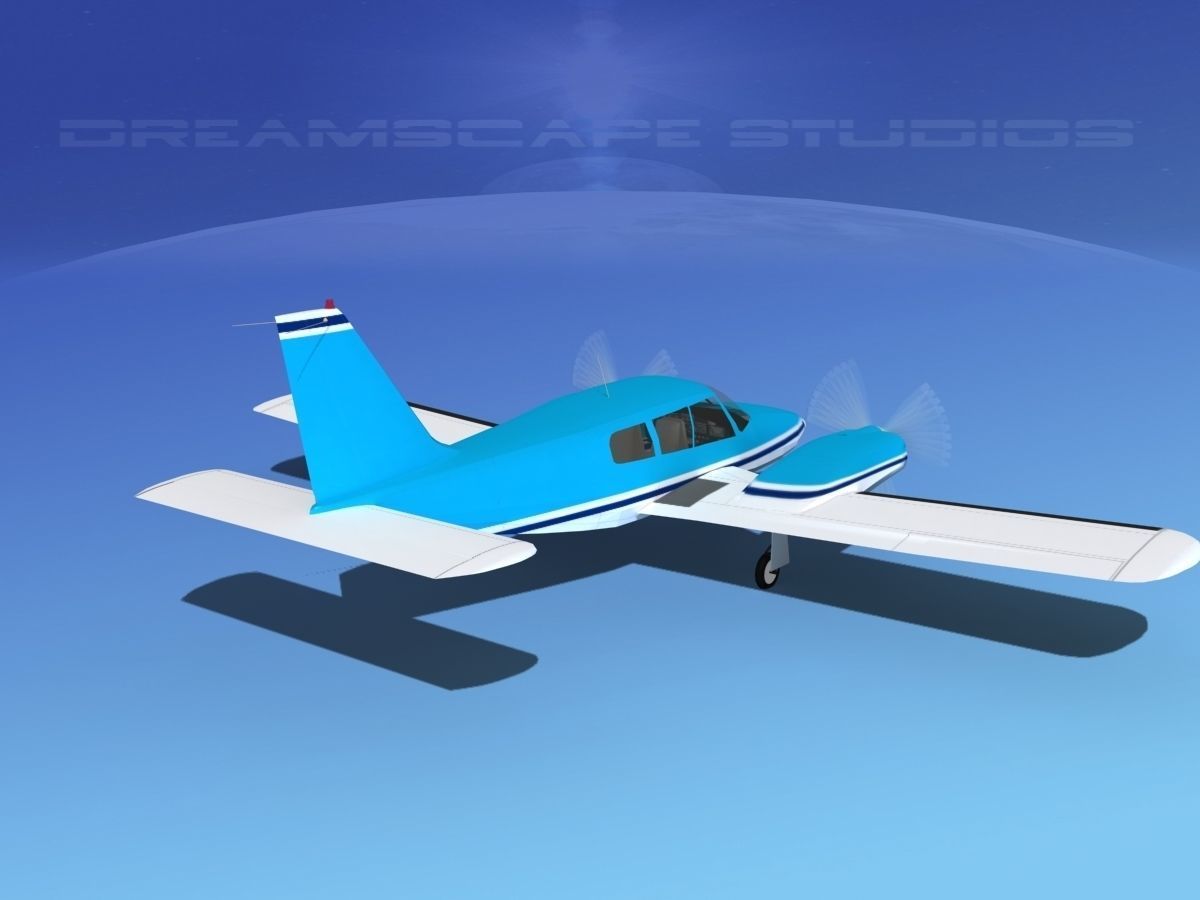 Piper PA-34 Seneca V04 3D model_5