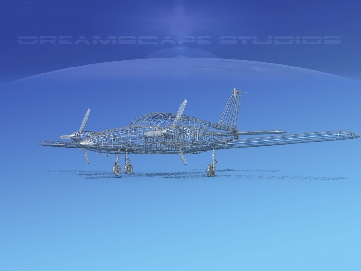 Piper PA-34 Seneca V04 3D model_11
