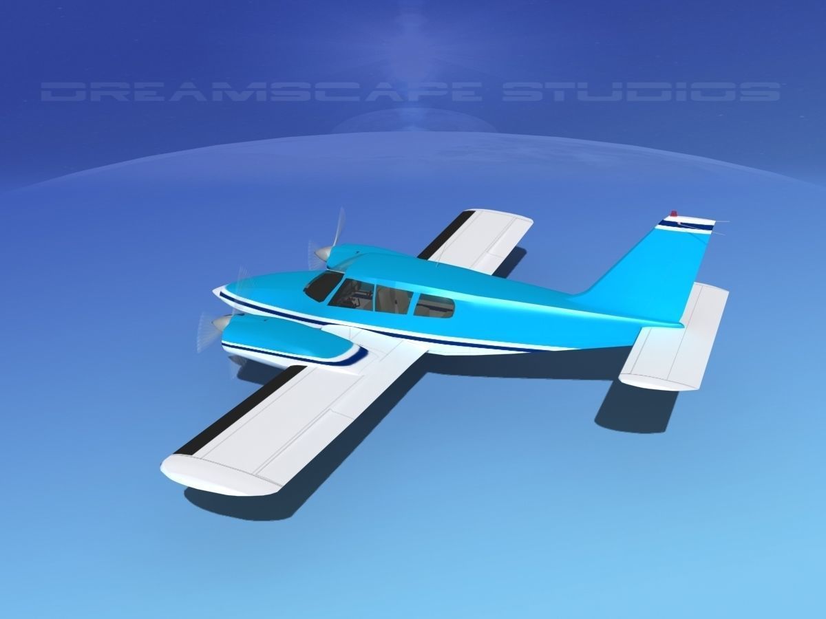 Piper PA-34 Seneca V04 3D model_8