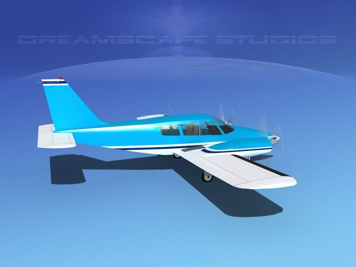 Piper PA-34 Seneca V04 3D model_4