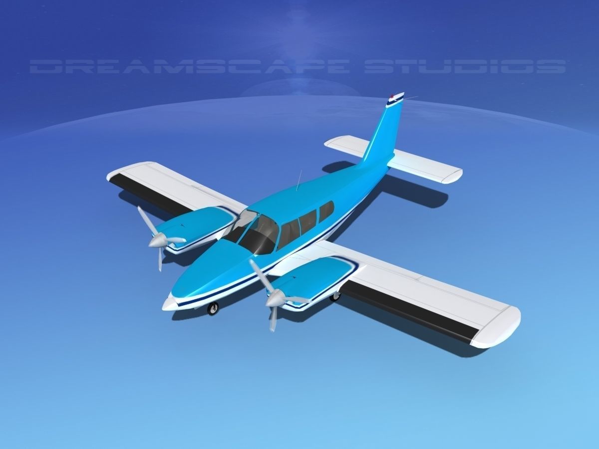 Piper PA-34 Seneca V04 3D model_10