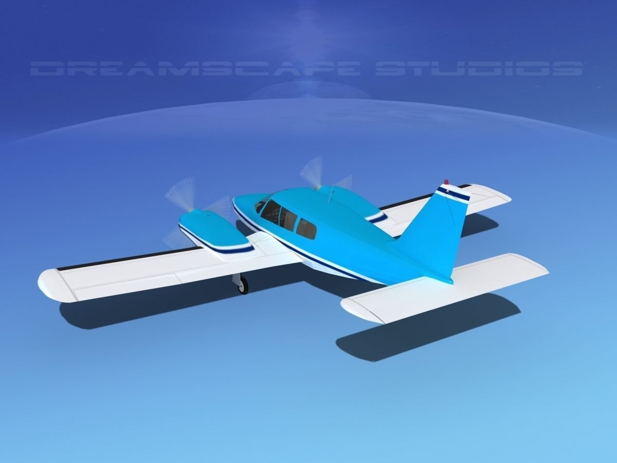 Piper PA-34 Seneca V04 3D model_7