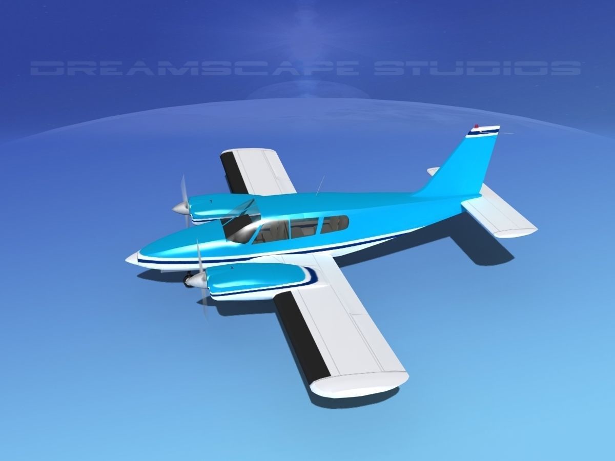 Piper PA-34 Seneca V04 3D model_9