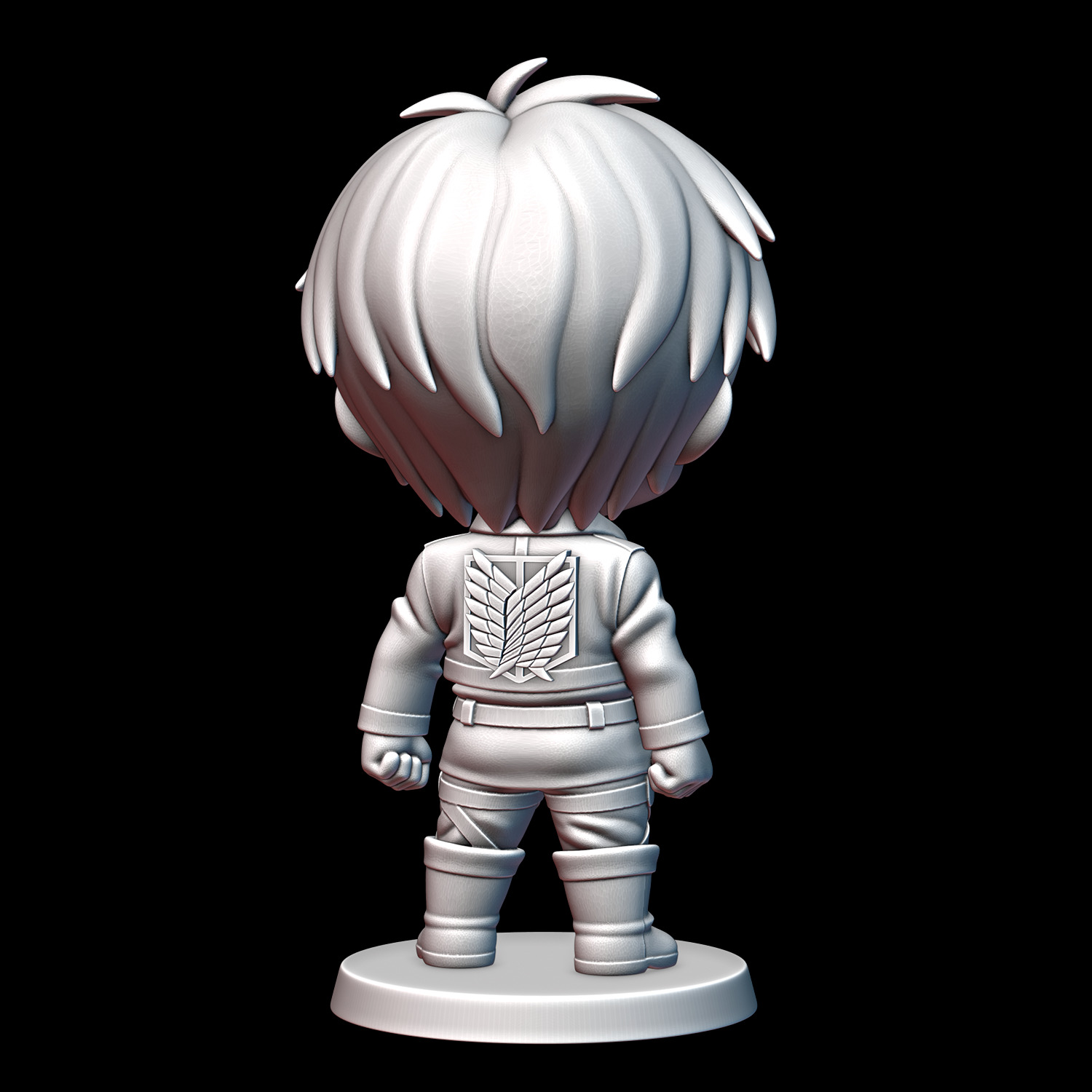 Chibi Eren 3D print model_2