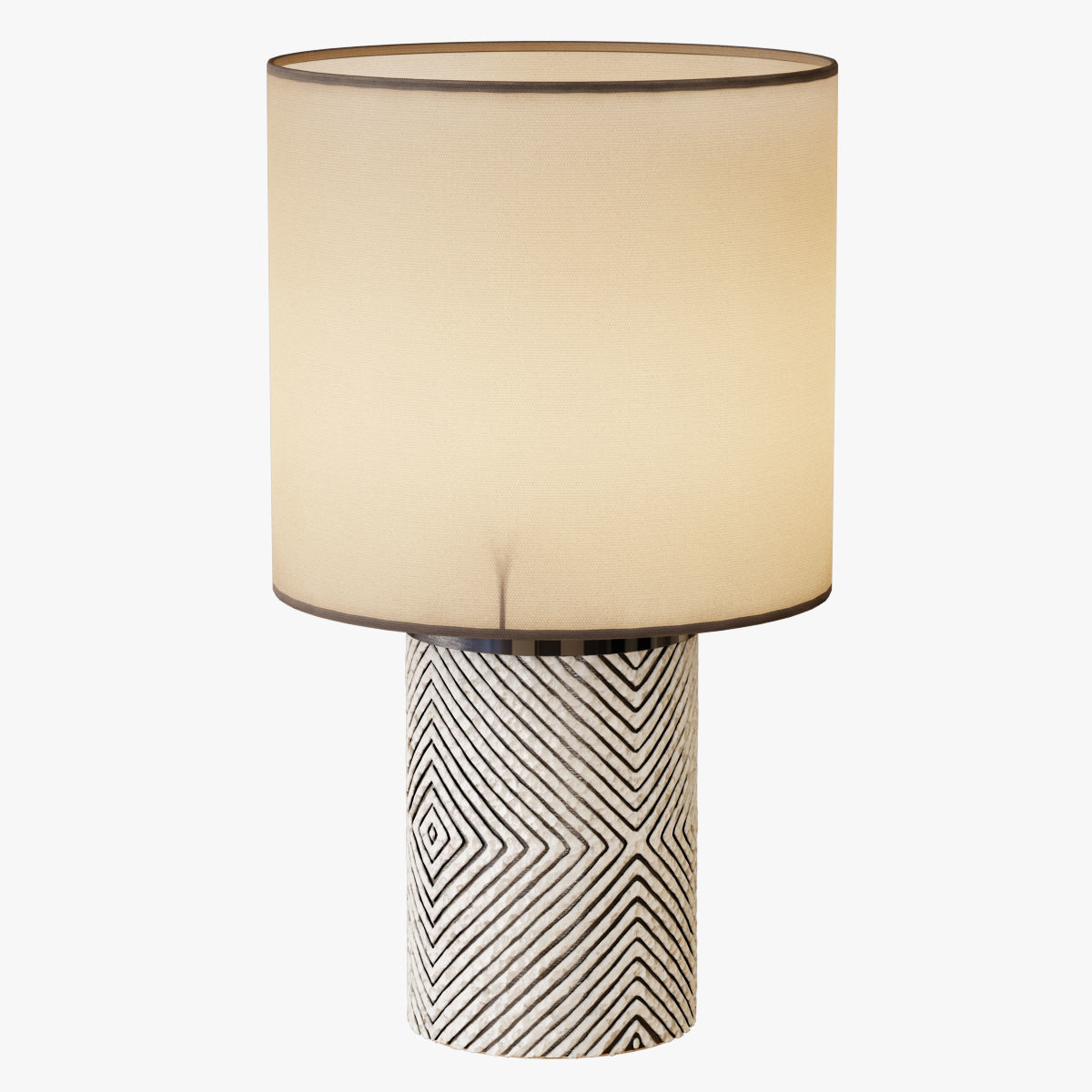 Etched Glass Table Lamp 3D model_1