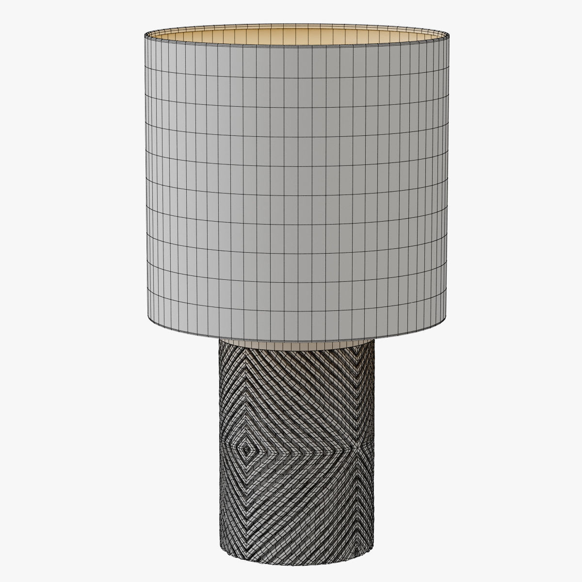 Etched Glass Table Lamp 3D model_2