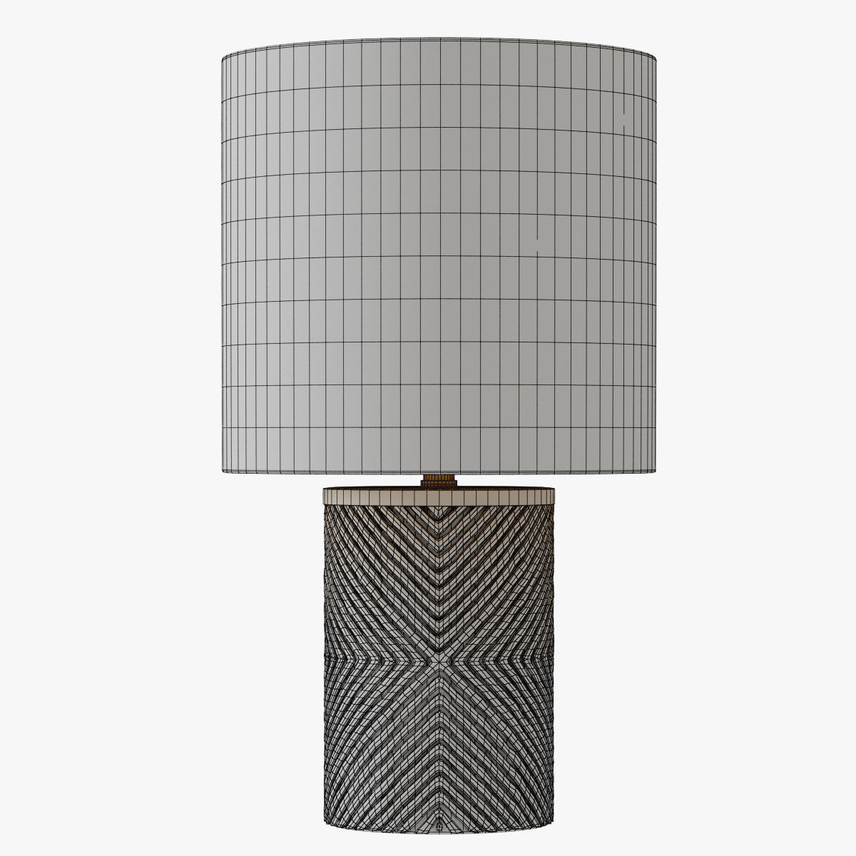 Etched Glass Table Lamp 3D model_3