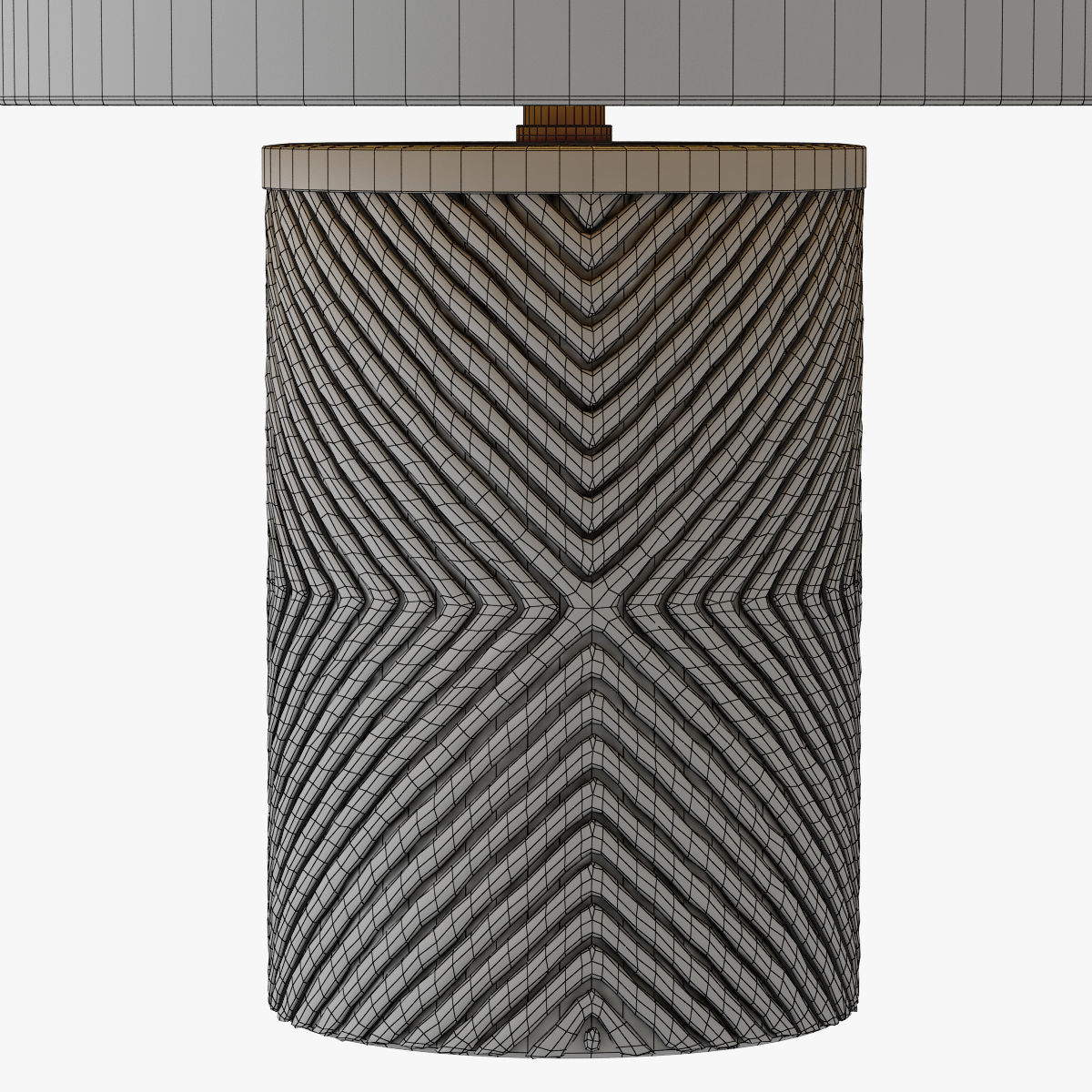 Etched Glass Table Lamp 3D model_4