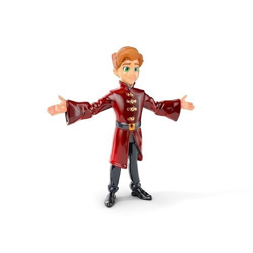 Animated Charming Prince Character  Rigged and Animated Low-poly 3D model